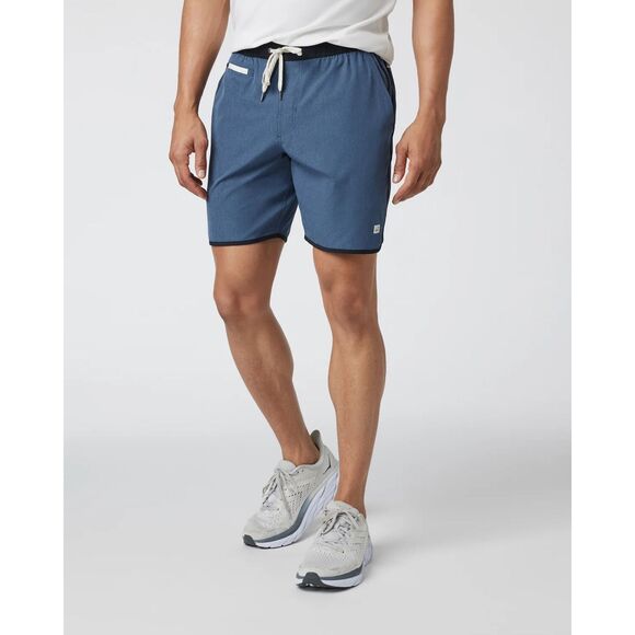 Vuori Other - Vuori Banks Shorts in Azure Linen Texture